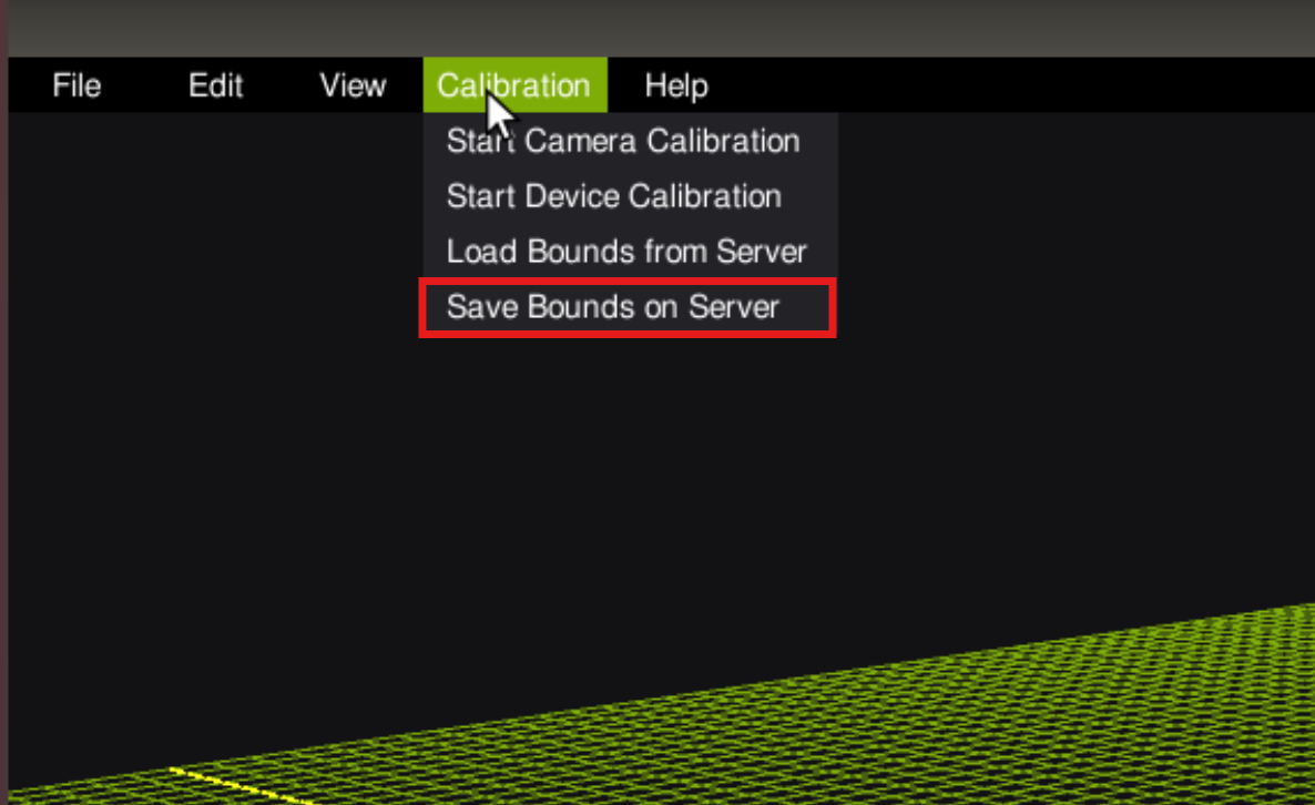 mocap studio save bounds on server