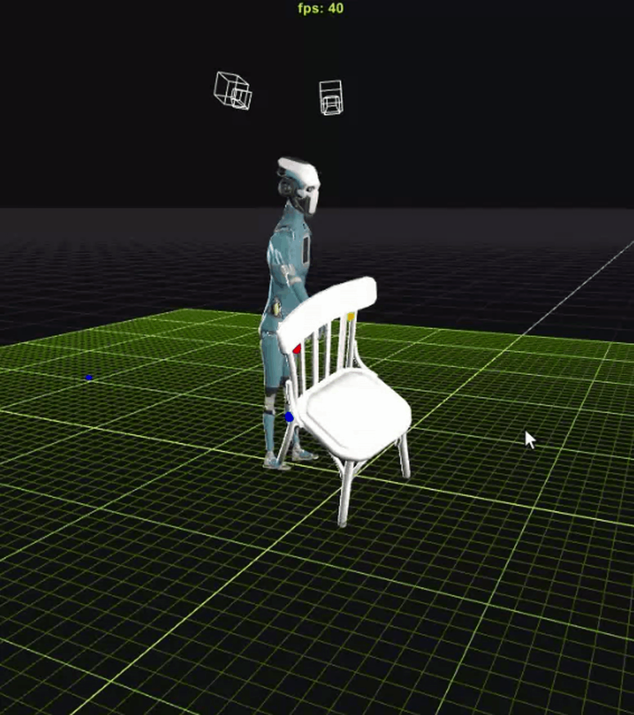 Tracked chair movement
