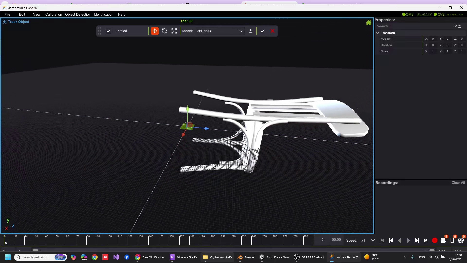 Chair with incorrect scale