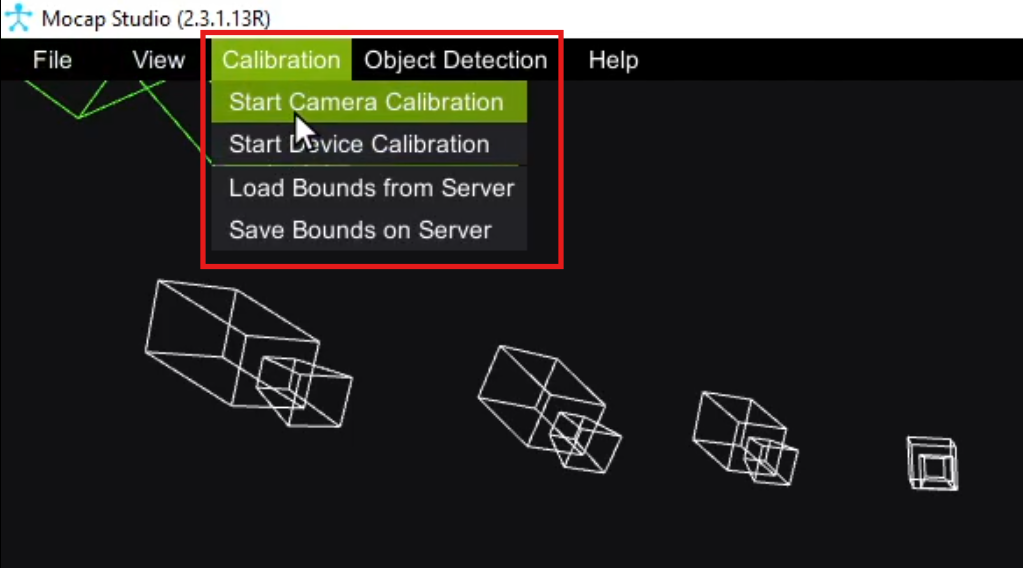 Starting camera calibration